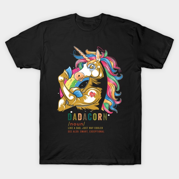 DadaCorn Like A Dad Unicorn Father's Day T-Shirt by unicorn shirt